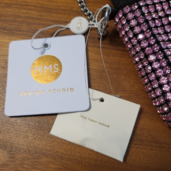 NWT Pink Rhinestone Bag by MMS Studio - Picture 10 of 11